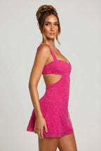 EVIE | Sequin Cut-Out Bodycon Mini Dress