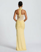 EVIE | Halter Neck Backless Maxi Dress