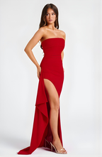 EVIE | Strapless Twisted Maxi Dress