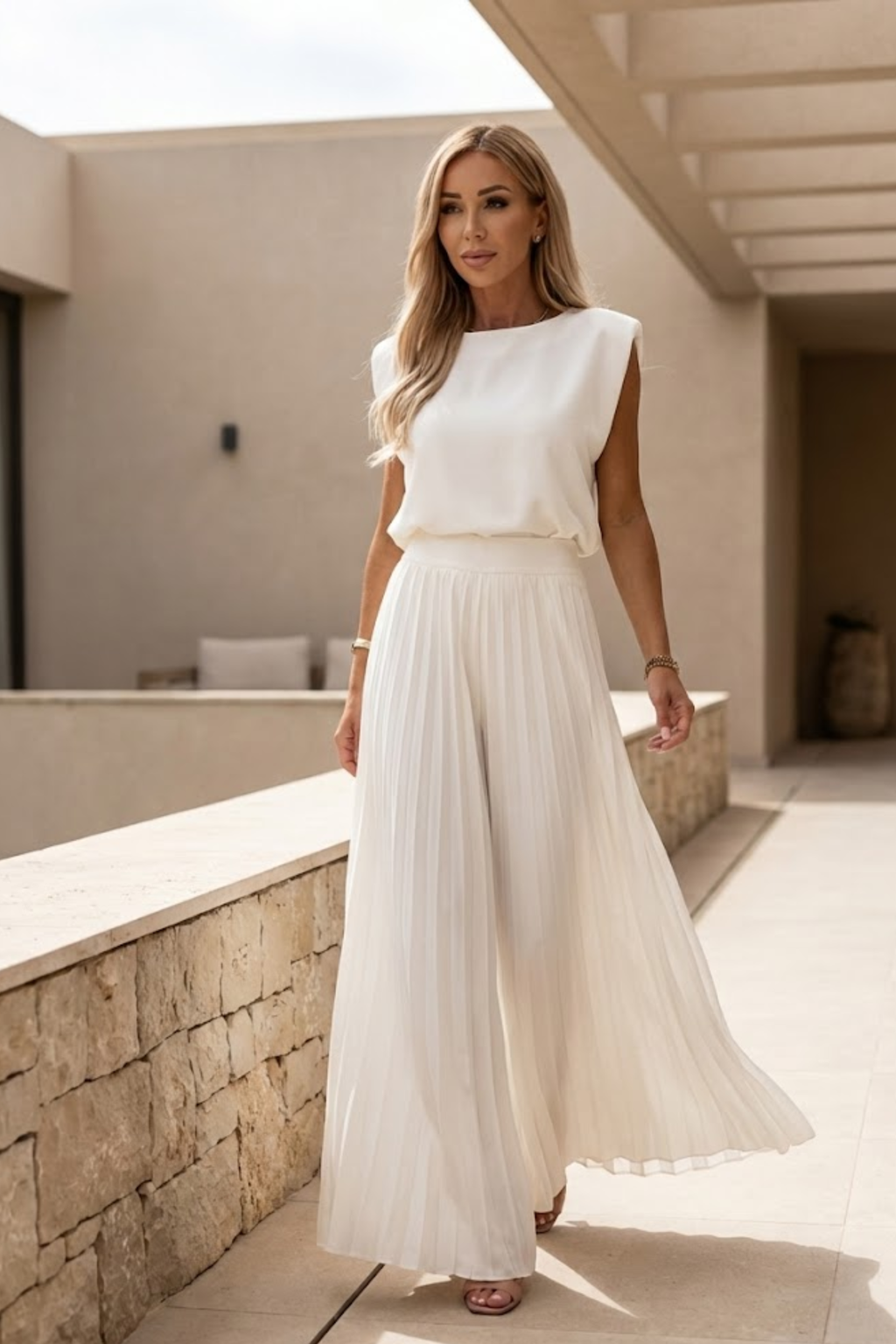 EVIE | Sleeveless Two-Piece Co-ord Set