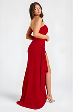EVIE | Strapless Twisted Maxi Dress