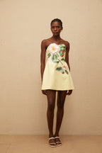 EVIE | Floral Embroidered Off Shoulder Mini Dress