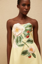 EVIE | Floral Embroidered Off Shoulder Mini Dress