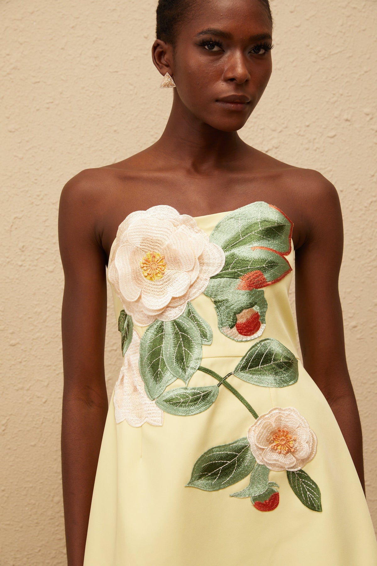 EVIE | Floral Embroidered Off Shoulder Mini Dress