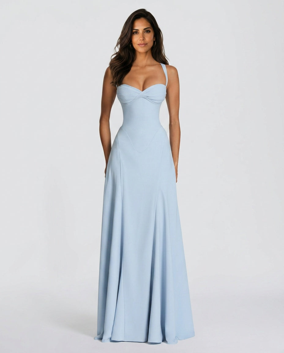EVIE | Tiered Ruffle Sleeveless Maxi Dress