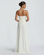 EVIE | One Shoulder Ruched Bodycon Maxi Dress