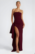 EVIE | Strapless Twisted Maxi Dress