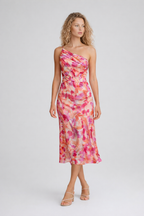 EVIE | One Shoulder Floral Midi Dress