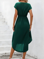 EVIE | Wrap Tie Waist Midi Dress