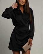 EVIE | Long Sleeve Wrap Mini Dress