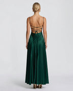 EVIE | Ruched Spaghetti Strap Bodycon Maxi Dress