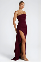 EVIE | Strapless Twisted Maxi Dress