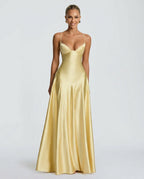 EVIE | Ruched Spaghetti Strap Maxi Dress