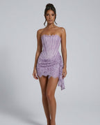 EVIE | Lace Corset Mini Dress