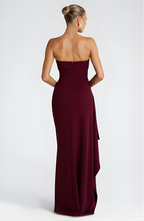 EVIE | Strapless Twisted Maxi Dress