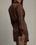 EVIE | Long Sleeve Wrap Mini Dress