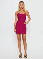 EVIE | Floral Ruffle Tie-Back Mini Dress