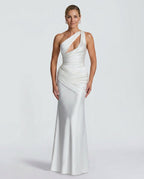 EVIE | Satin Cowl Neck Sleeveless Maxi Dress