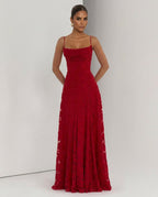 EVIE | Corset Lace-Up Back Maxi Dress