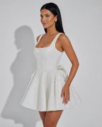 EVIE | Off Shoulder Ruffle Mini Dress