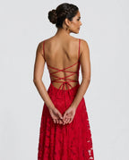 EVIE | Corset Lace-Up Back Maxi Dress