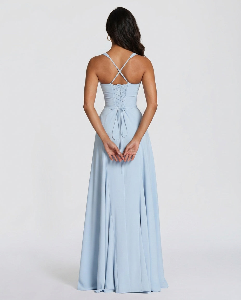 EVIE | Tiered Ruffle Sleeveless Maxi Dress