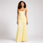 EVIE | Square Neck Backless Bodycon Maxi Dress