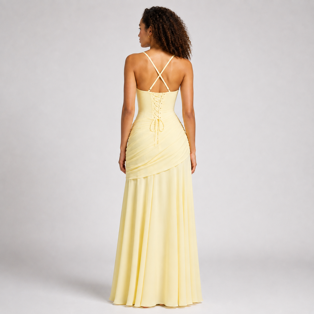 EVIE | Square Neck Backless Bodycon Maxi Dress