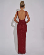 EVIE | Sequin Sleeveless Maxi Dress