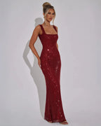 EVIE | Sequin Sleeveless Maxi Dress