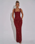 EVIE | Sequin Sleeveless Maxi Dress