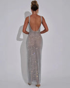 EVIE | Sequin Sleeveless Maxi Dress