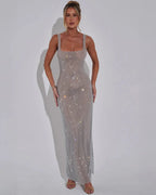 EVIE | Sequin Sleeveless Maxi Dress