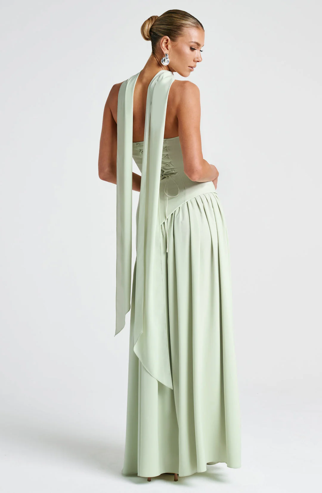 EVIE | Strapless Maxi Dress with Matching Scarf