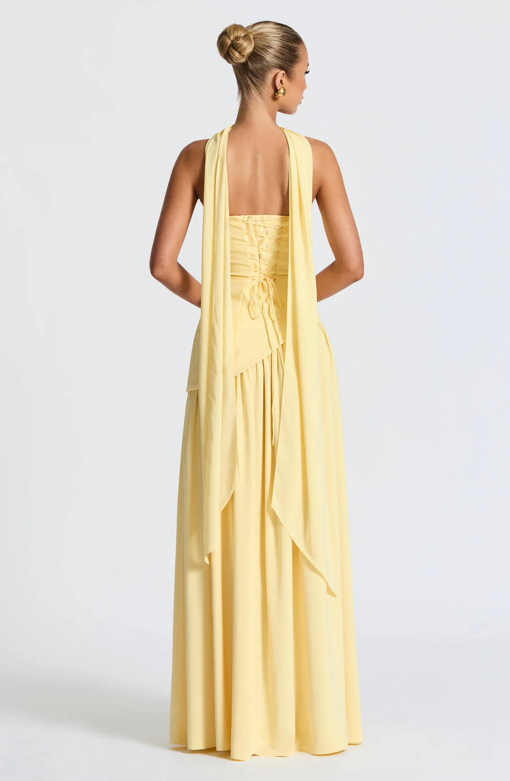 EVIE | Strapless Maxi Dress with Matching Scarf