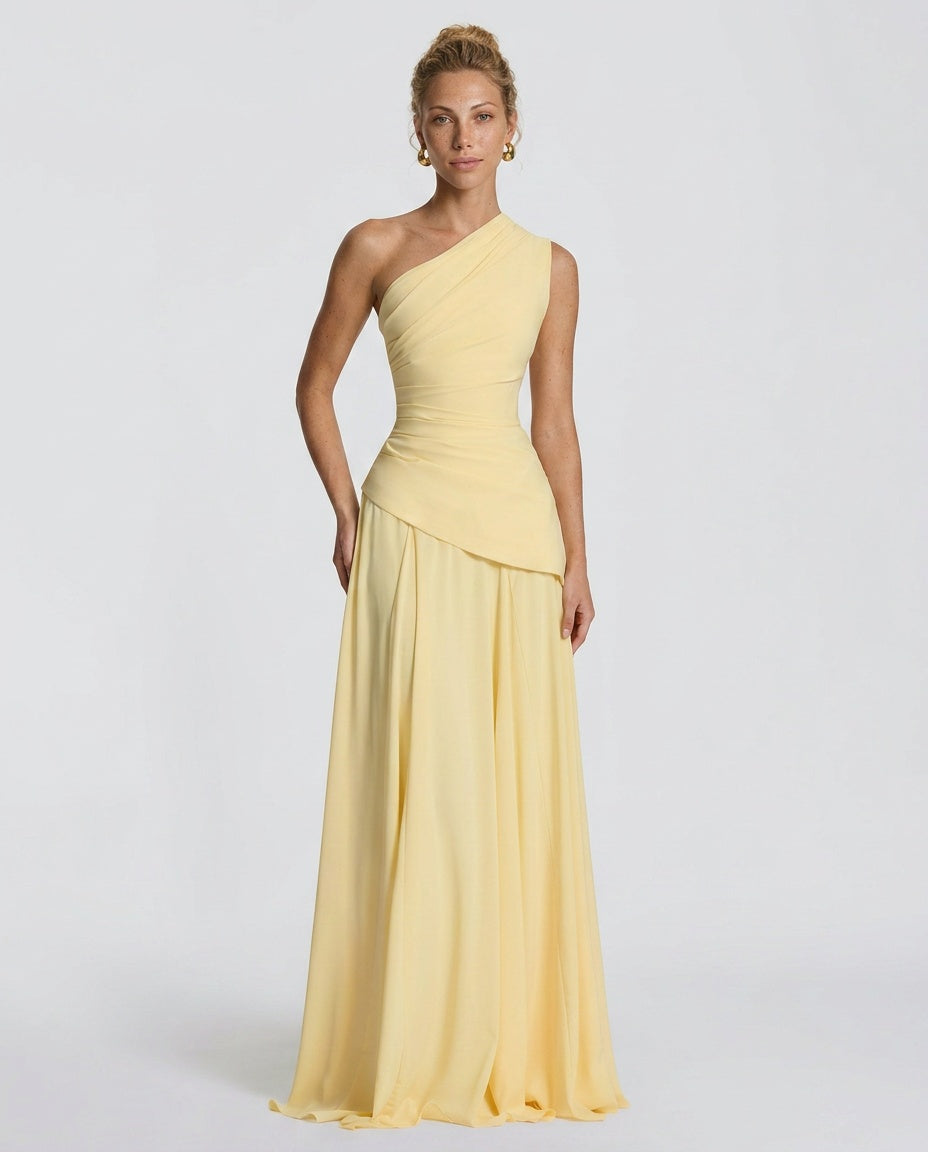 EVIE | Halter Neck Flowy Maxi Dress