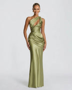 EVIE | Satin Cowl Neck Sleeveless Maxi Dress