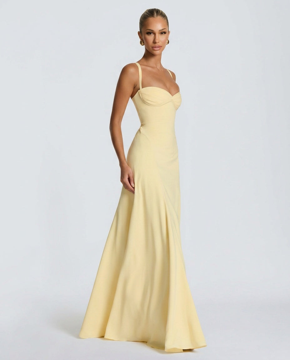 EVIE | Tiered Ruffle Sleeveless Maxi Dress