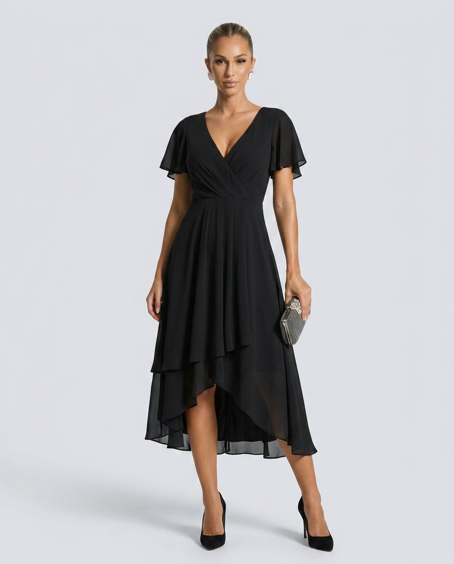 EVIE | Floral Lace Sleeveless Midi Dress