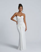 EVIE | Off Shoulder Strapless Formal Maxi Dress