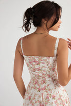 EVIE | Sleeveless Fitted Defined Waist Midi Dress