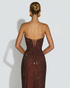 EVIE | Lace Trim Sleeveless Maxi Dress
