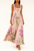 EVIE | Pleated Sleeveless Maxi Dress