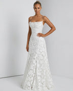 EVIE | Corset Lace-Up Back Maxi Dress