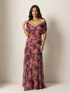 EVIE | Strapless Pleated Maxi Dress