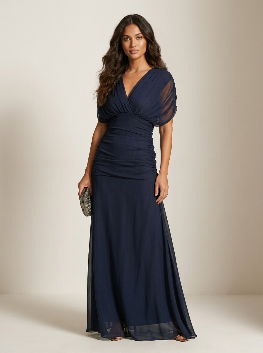 EVIE | Strapless Pleated Maxi Dress