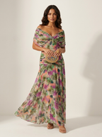 EVIE | Strapless Pleated Maxi Dress