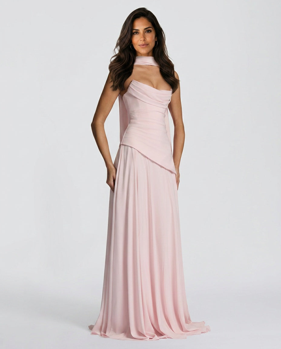 EVIE | One Shoulder Ruched Bodycon Maxi Dress