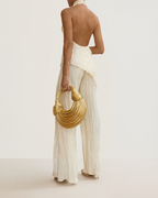EVIE | Pleated Halter Two-Piece Set