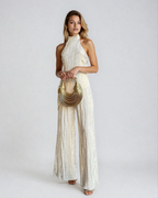 EVIE | Pleated Halter Two-Piece Set